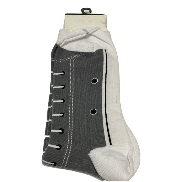 Foot Traffic Mens 7-12 Gray MEN'S HIGH TOP SNEAKER SOCKS - Picture 1 of 4